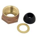 5/8 x 1/2 in. Brass Ballcock Coupling Nut, Includes Cone Washer and Friction Ring