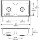 Elkay Lustrous Satin 22 x 22 in. Stainless Steel Single Bowl Drop-in Kitchen Sink in Lustrous Satin 