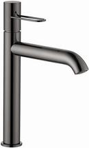 Single Handle Bathroom Sink Faucet Lever in Polished Black Chrome