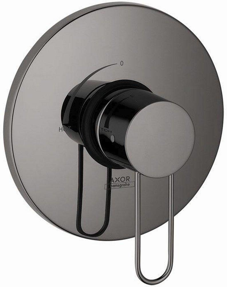 AXOR Polished Black Chrome Single Handle Wall Mount Bathroom Sink Faucet Lever 