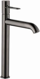 Single Handle Bathroom Sink Faucet Lever in Polished Black Chrome