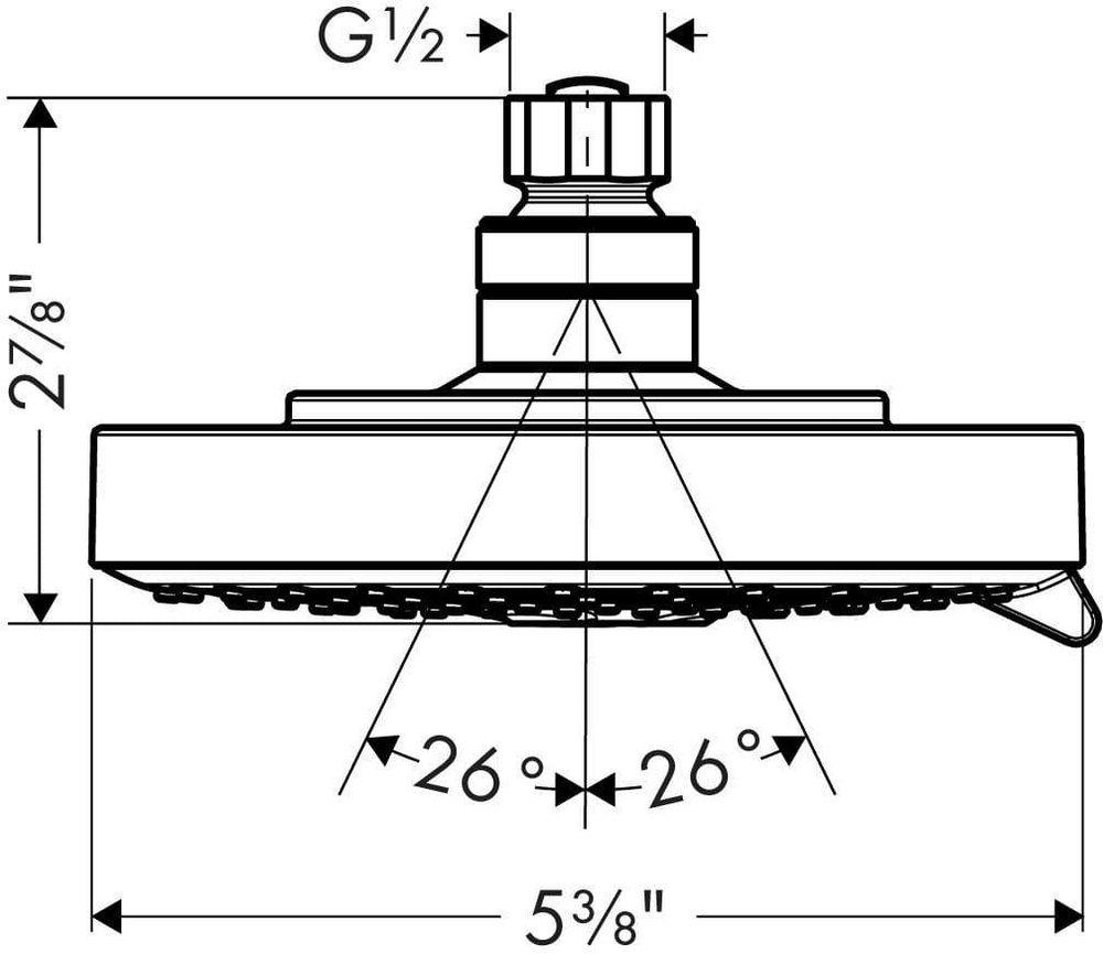 Hansgrohe Brushed Bronze Multi Function BalanceAir, RainAir and WhirlAir Showerhead 