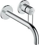 Single Handle Wall Mount Bathroom Sink Faucet in Chrome