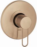 Single Handle Pressure Balancing Valve Trim in Brushed Bronze