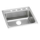 22 x 22 in. 4 Hole Stainless Steel Single Bowl Drop-in Kitchen Sink in Lustrous Satin