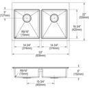 Elkay Brushed Satin 25 x 21-1/4 in. Stainless Steel Single Bowl Drop-in Kitchen Sink in Brushed Satin 