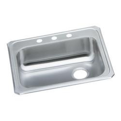 25 x 21-1/4 in. 2 Hole Stainless Steel Single Bowl Drop-in Kitchen Sink in Brushed Satin