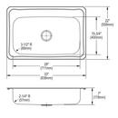 Elkay Brushed Satin 33 x 22 in. Stainless Steel Single Bowl Drop-in Kitchen Sink in Brushed Satin 