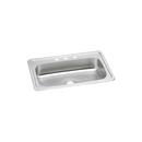 33 x 22 in. 3 Hole Stainless Steel Single Bowl Drop-in Kitchen Sink in Brushed Satin
