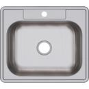 Dayton Satin 25 x 21-1/4 in. Stainless Steel Single Bowl Drop-in Kitchen Sink in Satin 