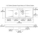 Dayton Satin 25 x 21-1/4 in. Stainless Steel Single Bowl Drop-in Kitchen Sink in Satin 