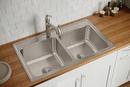 Elkay Lustrous Satin 37 x 22 in. Stainless Steel Double Bowl Drop-in Kitchen Sink in Lustrous Satin 