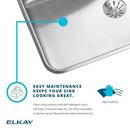 Elkay Lustrous Satin 22 x 19-1/2 in. Stainless Steel Single Bowl Drop-in Kitchen Sink in Lustrous Satin 