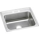 22 x 19-1/2 in. 2 Hole Stainless Steel Single Bowl Drop-in Kitchen Sink in Lustrous Satin