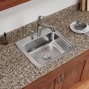 Elkay Brushed Satin 22 x 19-1/2 in. Stainless Steel Single Bowl Drop-in Kitchen Sink in Brushed Satin 
