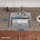 Elkay Brushed Satin 22 x 19-1/2 in. Stainless Steel Single Bowl Drop-in Kitchen Sink in Brushed Satin 