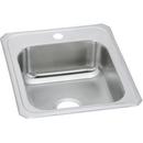 17 x 21-1/4 in. 1 Hole Stainless Steel Single Bowl Drop-in Kitchen Sink in Brushed Satin