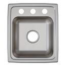 Elkay Lustrous Satin 15 x 17-1/2 in. Drop-in Stainless Steel Bar Sink 