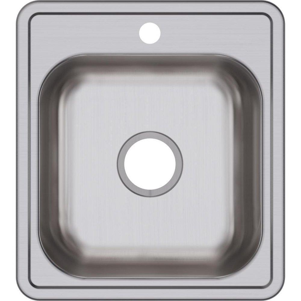 Dayton Satin 17 x 19 in. Drop-in Stainless Steel Bar Sink 