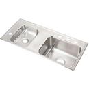 4-Hole 2-Bowl Stainless Steel Top Mount Sink