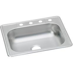 25 in. Drop-in Stainless Steel Single Bowl Kitchen Sink in Satin