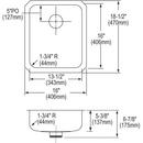 Dayton Satin 33 x 17 in. No Hole Stainless Steel Double Bowl Drop-in Kitchen Sink 