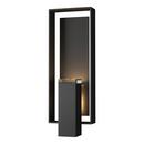 60W 2-Light 21-1/5 in. Outdoor Wall Sconce in Coastal Black