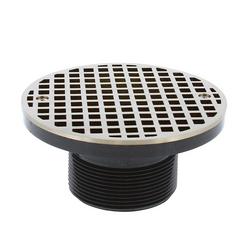 3 in. Plastic Spud with Round Strainer
