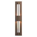 10W 1-Light 23-1/2 in. Outdoor Wall Sconce in Coastal Black