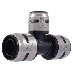 1 x 1 x 3/4 in. Plastic PEX Push Tee (Count of 2)