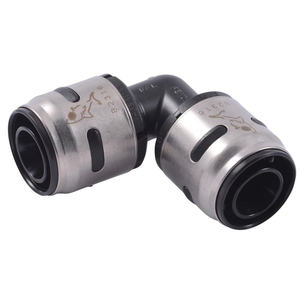 SharkBite&reg; Plastic Push 90&deg; Elbow (Pack of 6) 