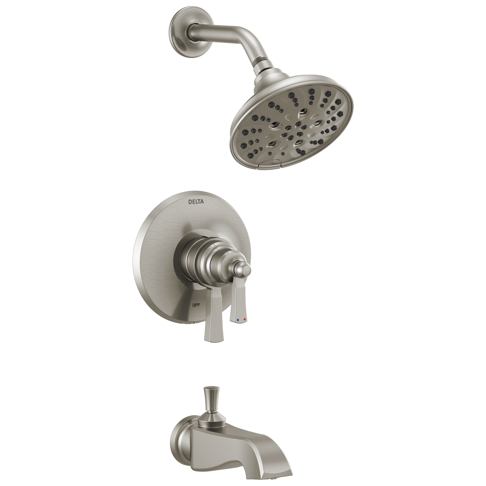 Delta Faucet Stainless Two Handle Multi Bathtub & Shower Faucet (Trim Only) 