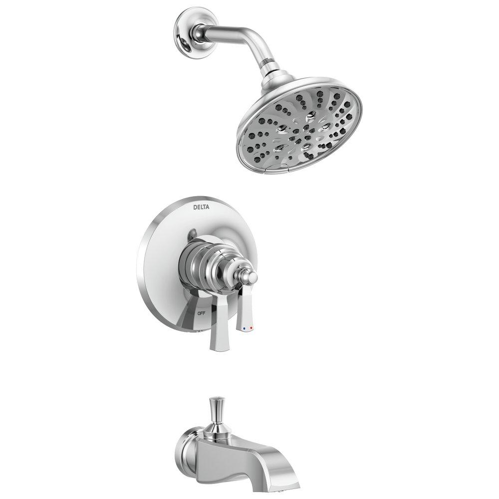 Delta Faucet Chrome Two Handle Multi Bathtub & Shower Faucet Trim Only 