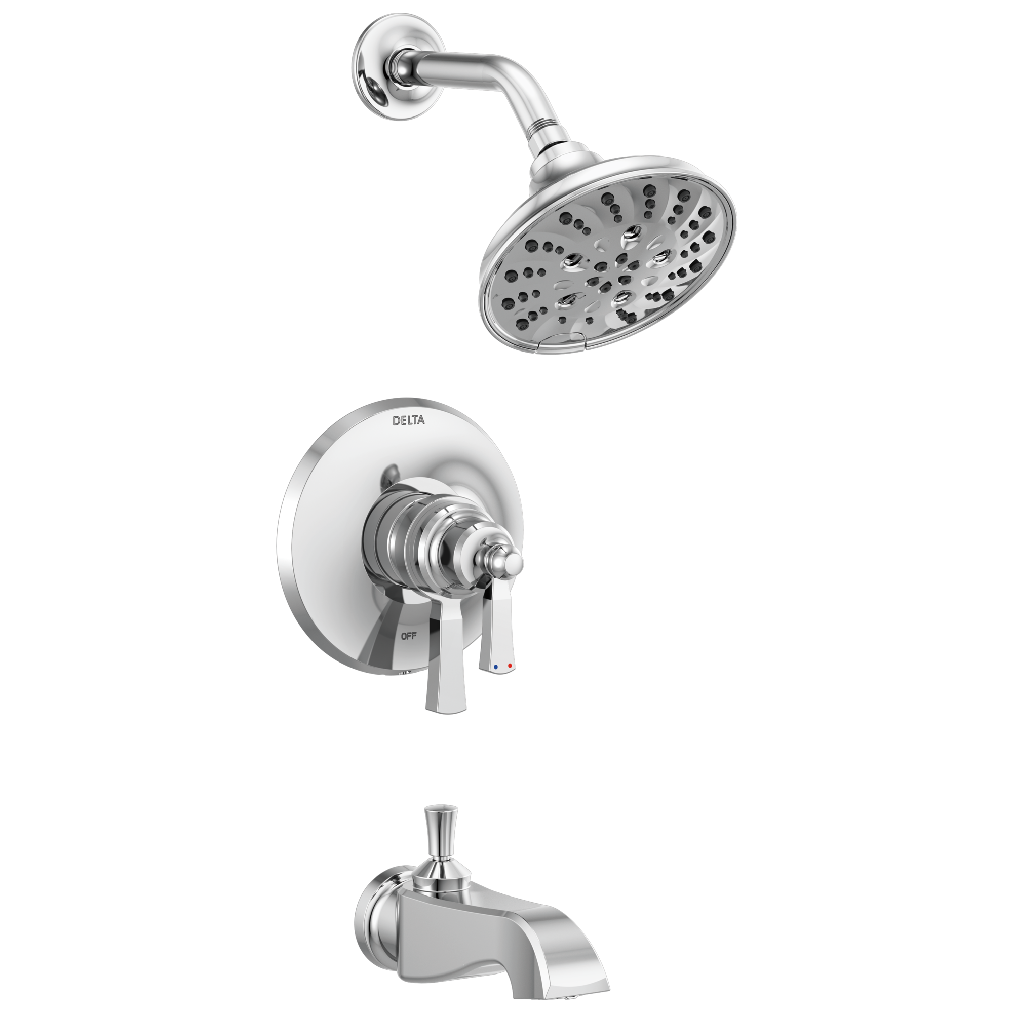 Delta Faucet Chrome Two Handle Multi Bathtub & Shower Faucet (Trim Only) 