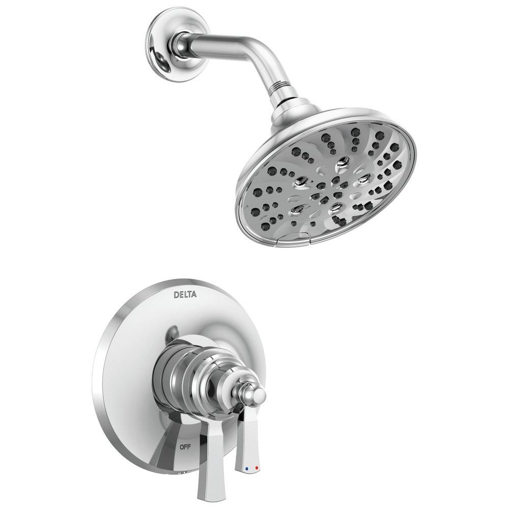 Delta Faucet Chrome Two Handle Multi Function Shower Faucet (Trim Only) 
