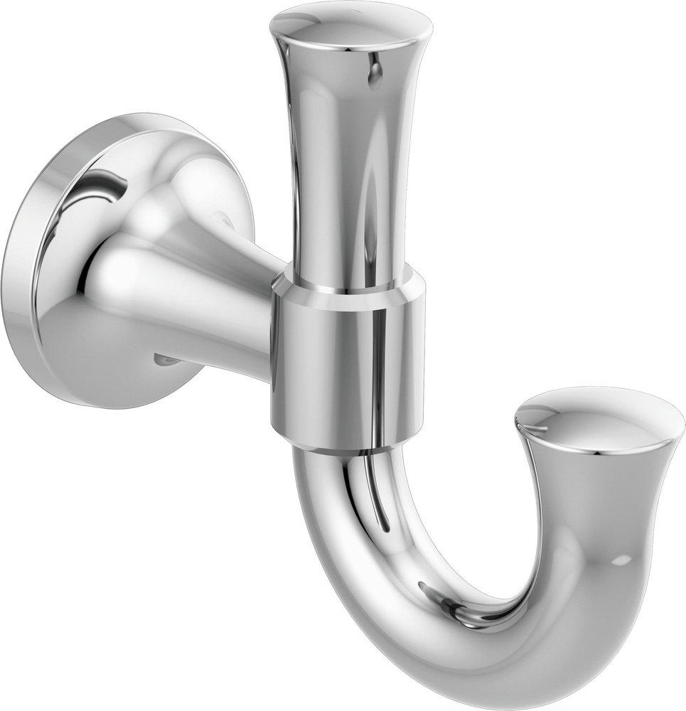Delta Faucet Polished Chrome 2-Hook Robe Hook 
