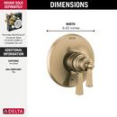 Delta Faucet Brilliance Champagne Bronze Two Handle Bathtub & Shower Faucet (Trim Only) 