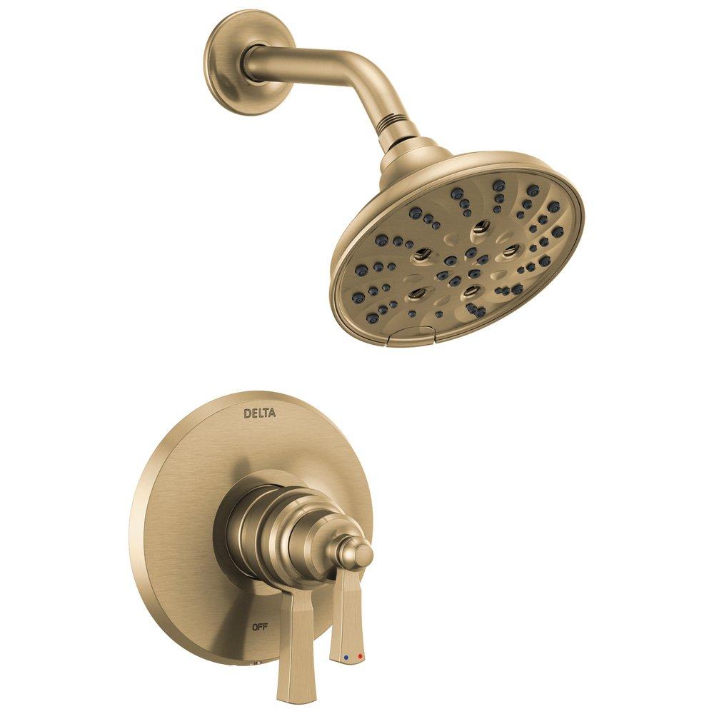Delta Faucet Champagne Bronze Two Handle Multi Function Shower Faucet (Trim Only) 