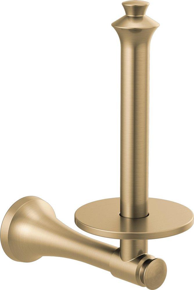 Delta Faucet Brilliance&reg; Champagne Bronze Vertical and Wall Toilet Tissue Holder 