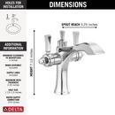 Delta Faucet Chrome Two Handle Monoblock Bathroom Sink Faucet 