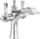 Delta Faucet Chrome Two Handle Monoblock Bathroom Sink Faucet 