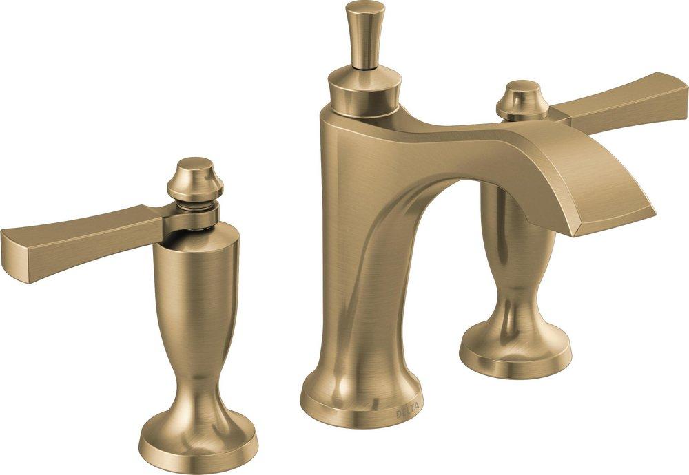 Delta Faucet Brilliance&reg; Champagne Bronze Two Handle Widespread Bathroom Sink Faucet 