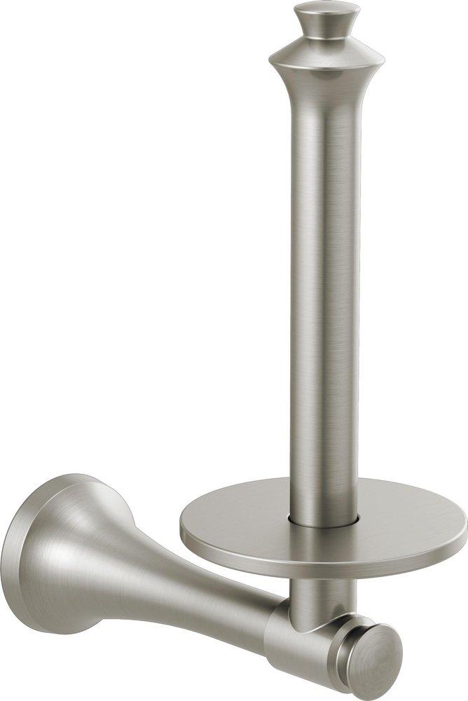 Delta Faucet Brilliance&reg; Stainless Vertical and Wall Toilet Tissue Holder 