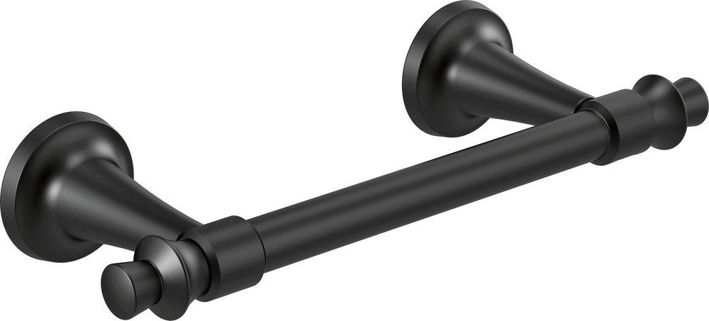 Delta Faucet Matte Black Wall Mount Toilet Tissue Holder 