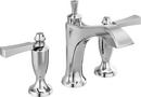 Delta Faucet Chrome Two Handle Widespread Bathroom Sink Faucet 