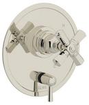 KIT ROHL SAN GIOVANNI BATH TRIM SET TO PRESSURE BALANCE WITH CROSS HANDLE AND ROTARY DIVERTER IN POL