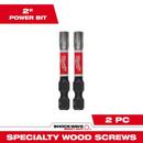 2 SPEC WOOD SCRW PWR BIT 2/PK 