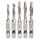 5PC SHOCKWAVE IMPACT DUTY DRILL AND TAP BIT SET 