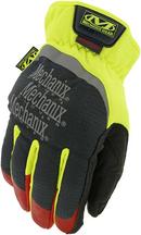 Mechanix Wear Hi-Viz Yellow Cut Resistant Gloves in Hi-Viz Yellow, Black and Red 