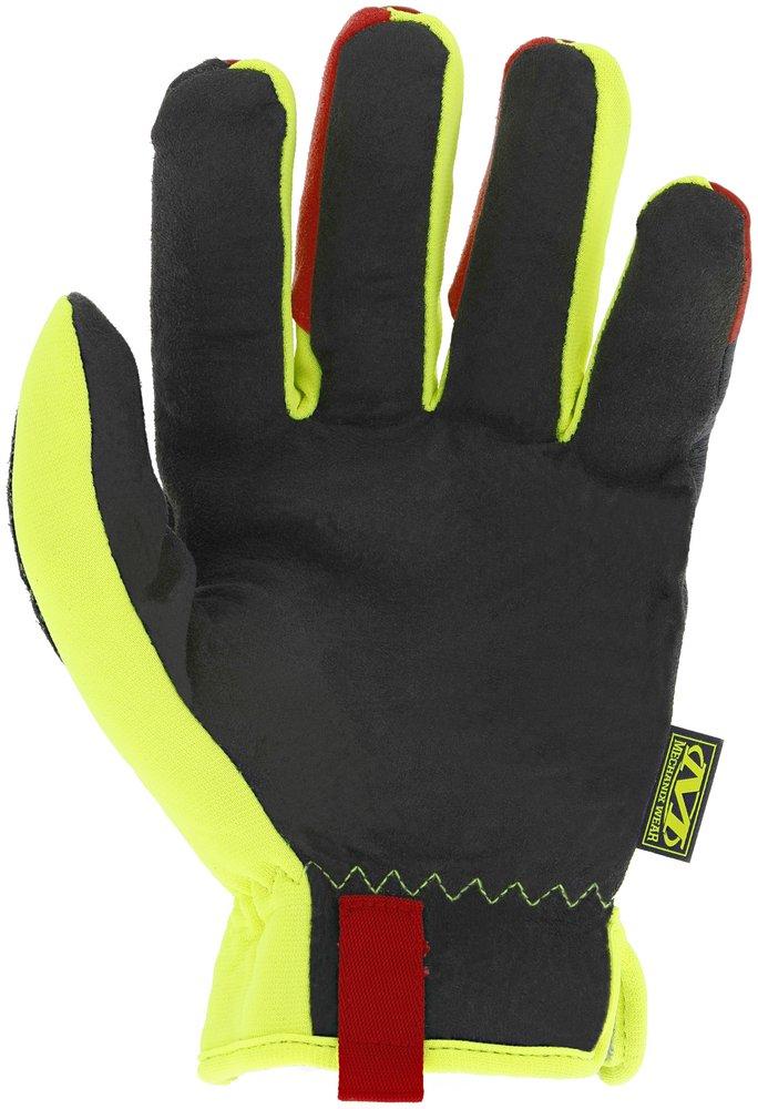 Mechanix Wear Hi-Viz Yellow Cut Resistant Gloves in Hi-Viz Yellow, Black and Red 